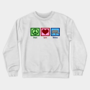 Peace Love Rhinos Crewneck Sweatshirt